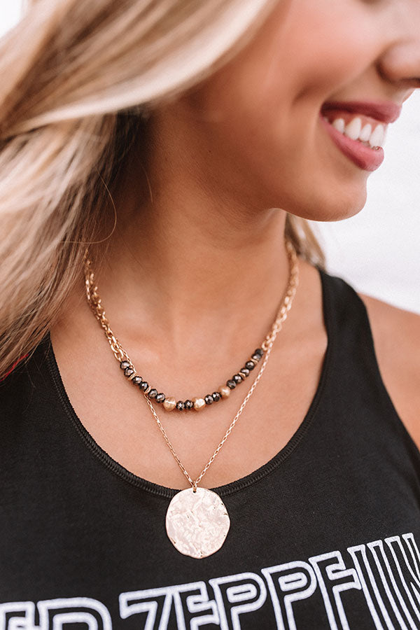 Soho Flow Necklace In Black