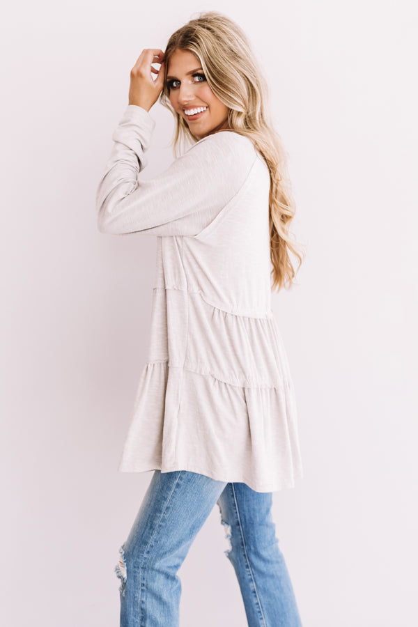 See You In Sonoma Shift Tunic In Grey • Impressions Online Boutique