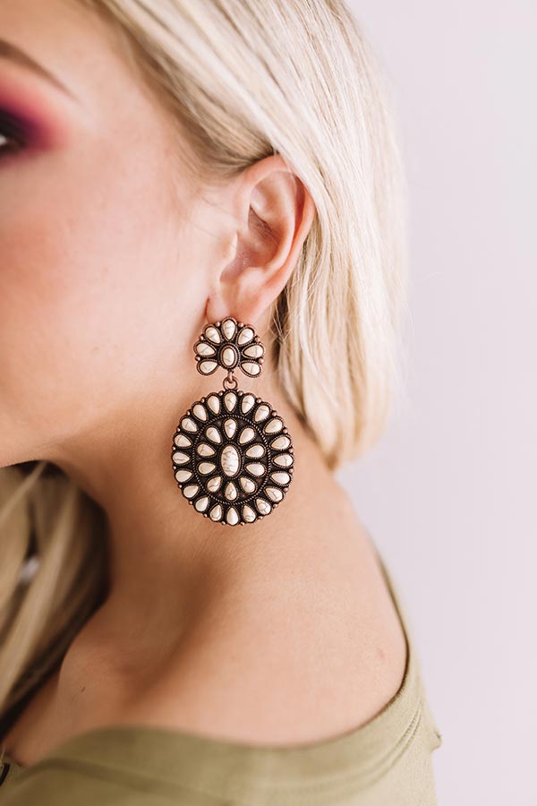 Southern Sweetheart Earrings In Cream