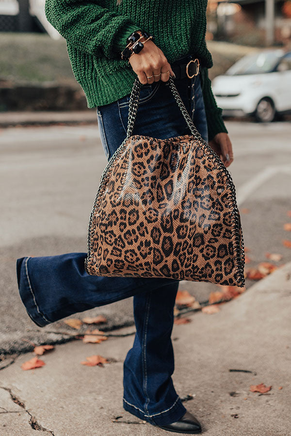 All Eyes On You Leopard Tote • Impressions Online Boutique