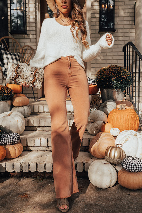 The Charli High Waist Pants In Light Rust • Impressions Online