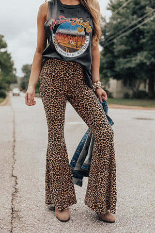 Animal Print Trousers With A Pop Of Color
