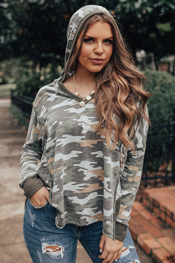 Camo Crushin' Shift Hoodie • Impressions Online Boutique