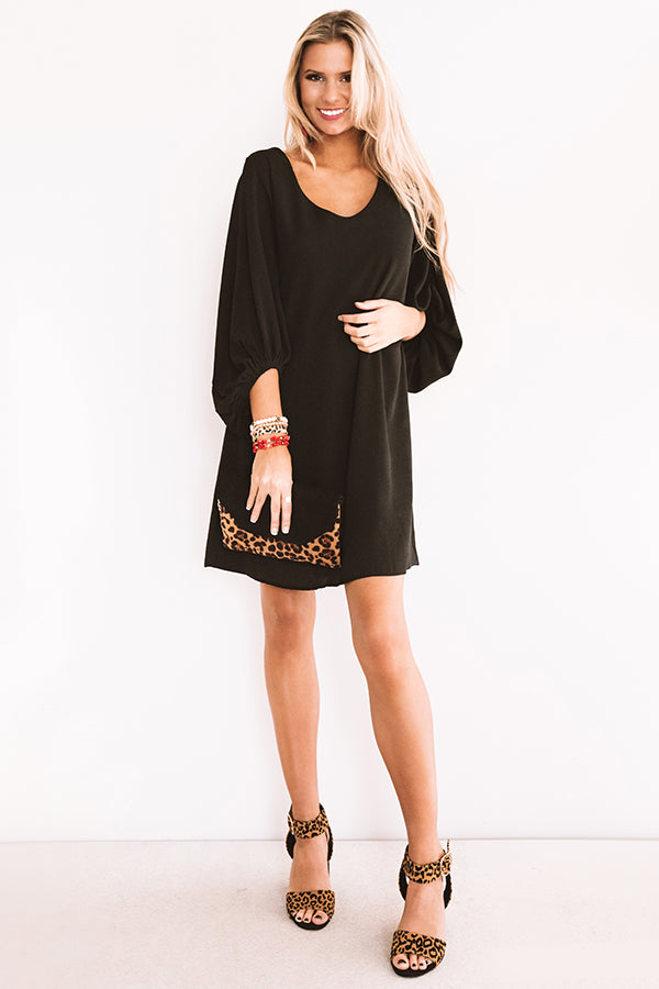 Newport Look Shift Dress In Black