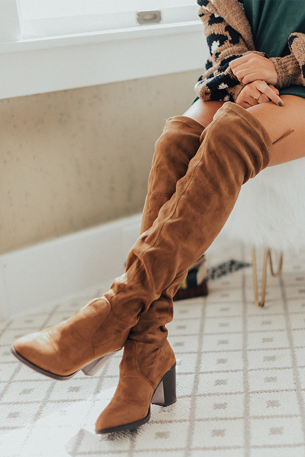 light tan thigh high boots