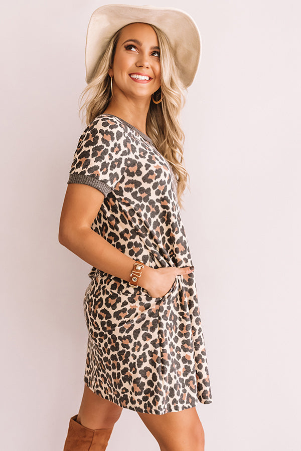 Skip The Beat Leopard Shift Dress • Impressions Online Boutique