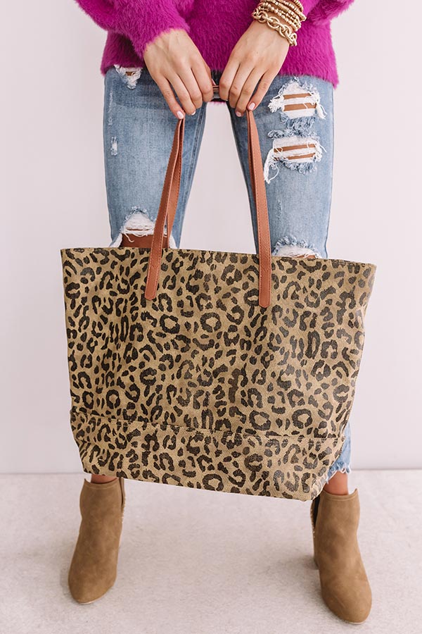Closer Companion Leopard Tote • Impressions Online Boutique