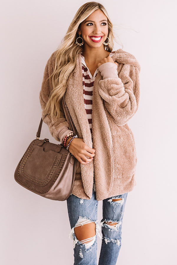 NYC Cuddles Ultra Soft Jacket In Iced Latte • Impressions Online Boutique
