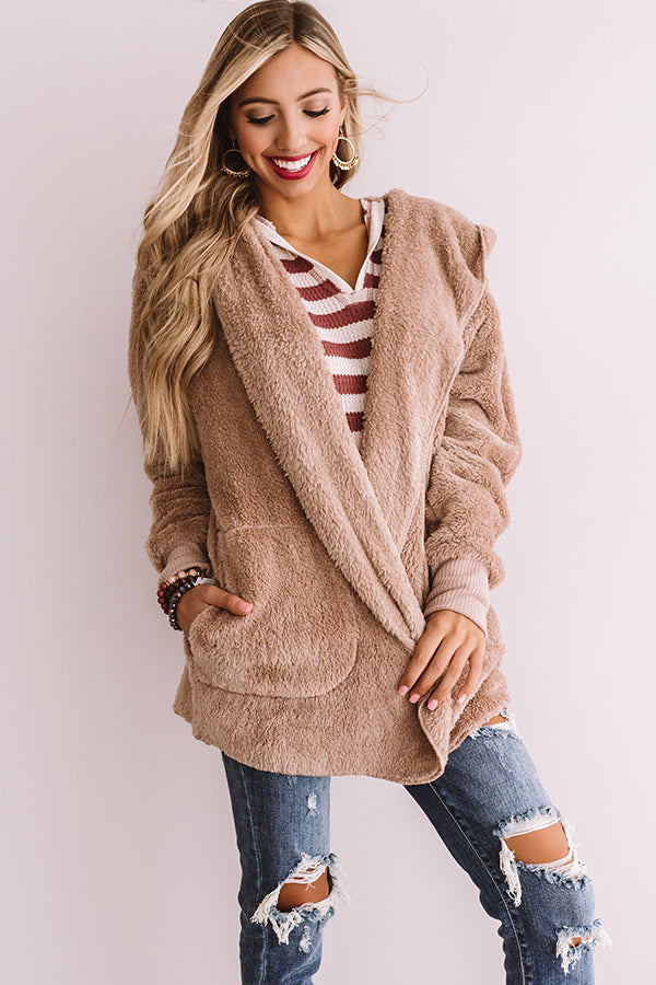 NYC Cuddles Ultra Soft Jacket In Iced Latte • Impressions Online Boutique