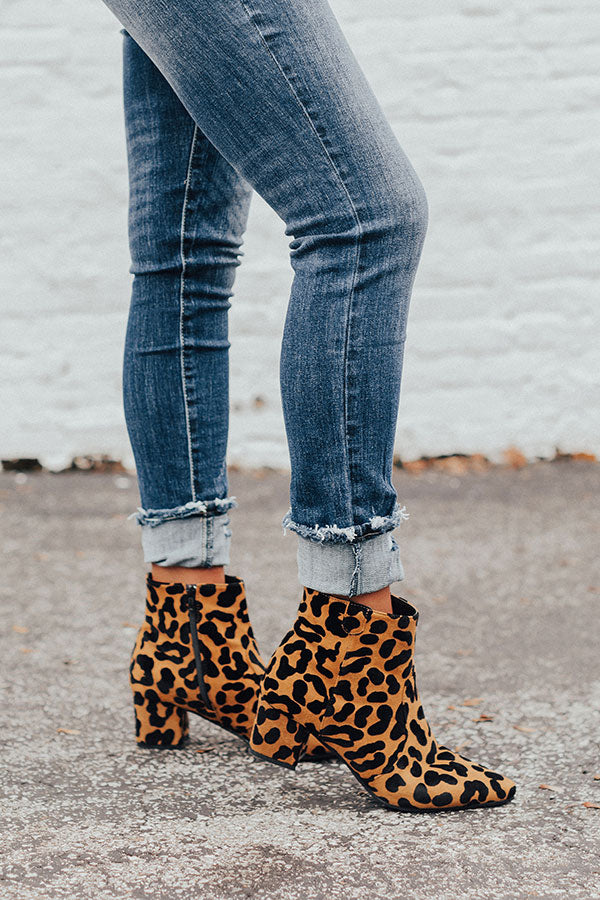 The Danielle Leopard Bootie • Impressions Online Boutique