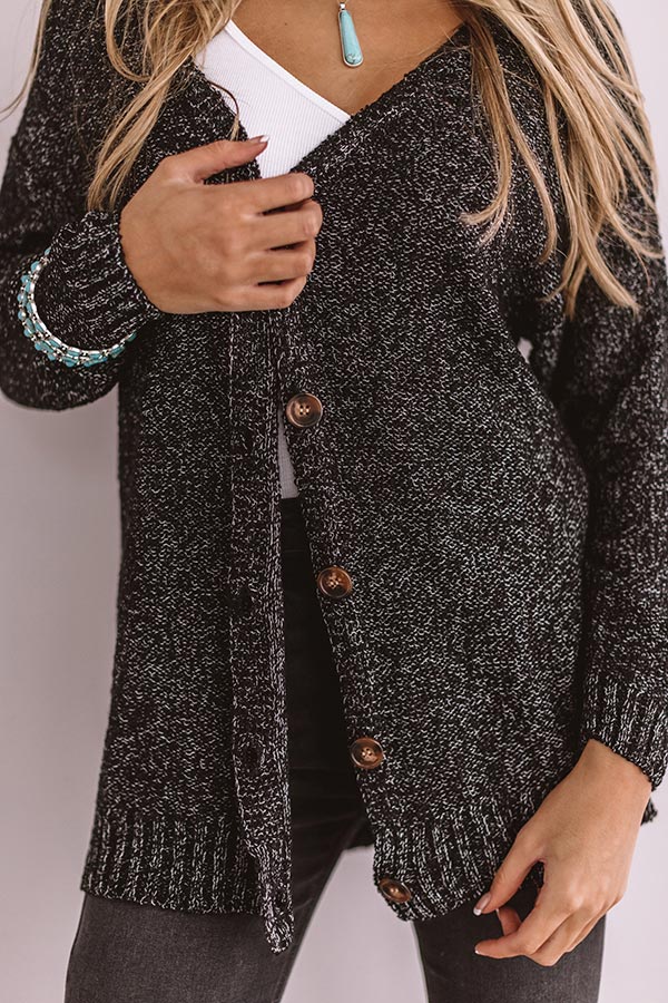Sweet And Divine Knit Cardigan In Black • Impressions Online Boutique