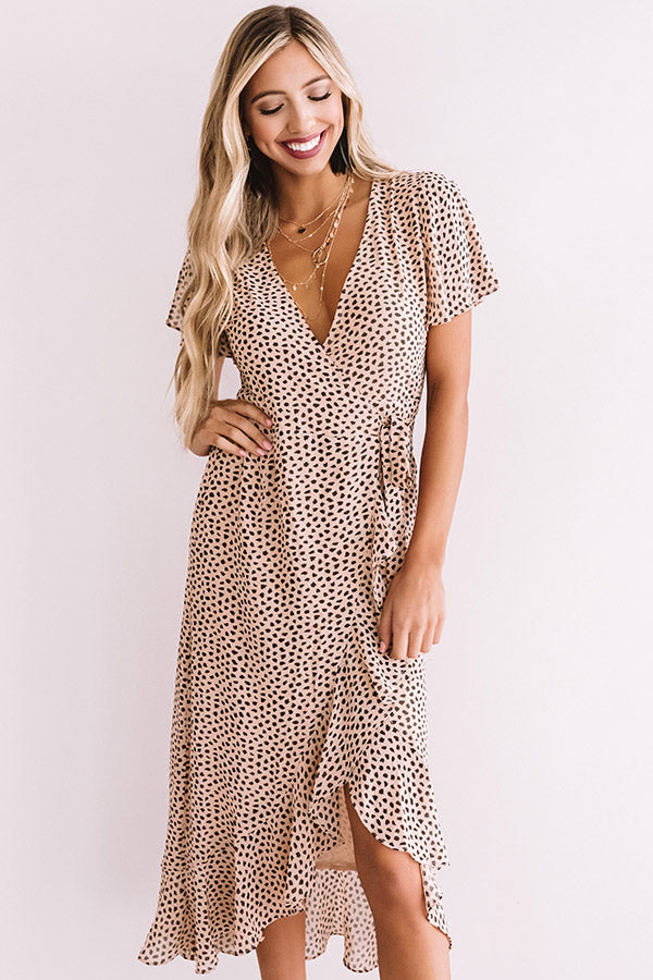 Call Of The Wild Leopard Wrap Dress • Impressions Online Boutique