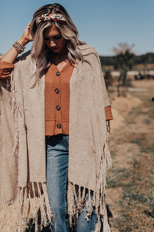 Aspen Air Knit Poncho • Impressions Online Boutique