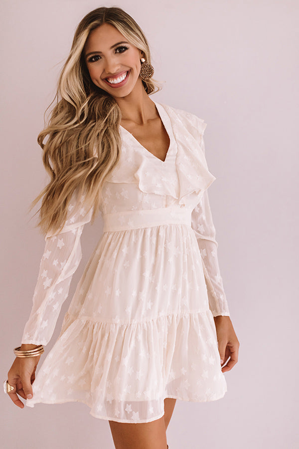 Can't Stop The Kisses Shift Dress In Cream • Impressions Online Boutique