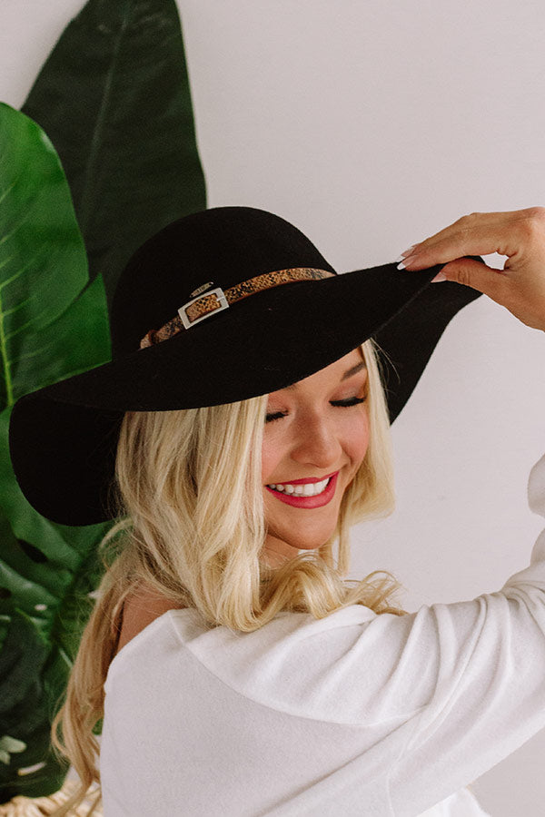 Bound For Broadway Hat In Black • Impressions Online Boutique