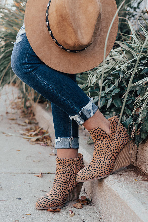 cheetah print booties