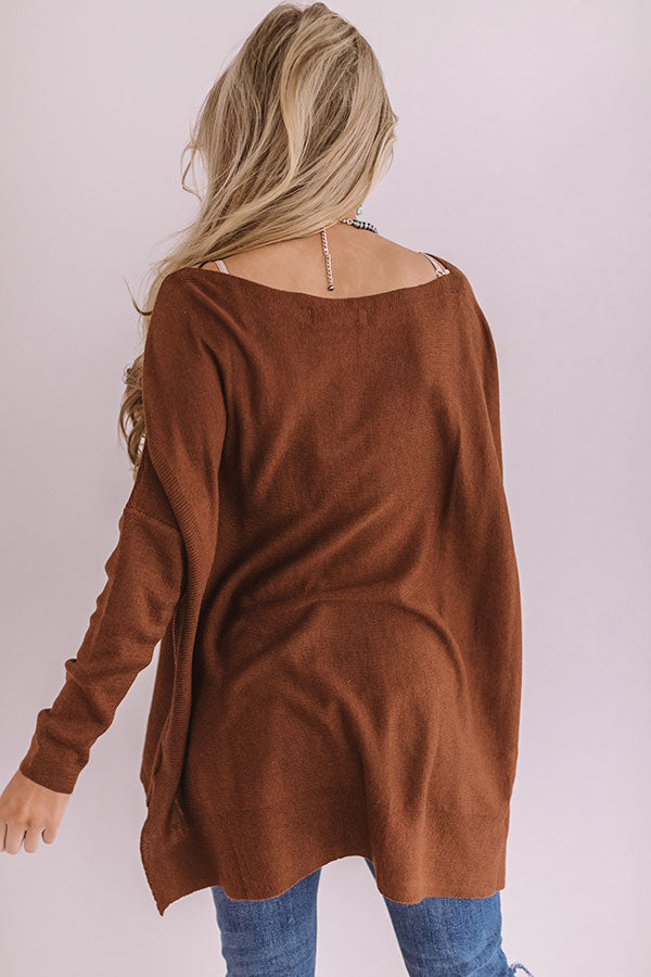 Cute And Capable Shift Top In Brown • Impressions Online Boutique