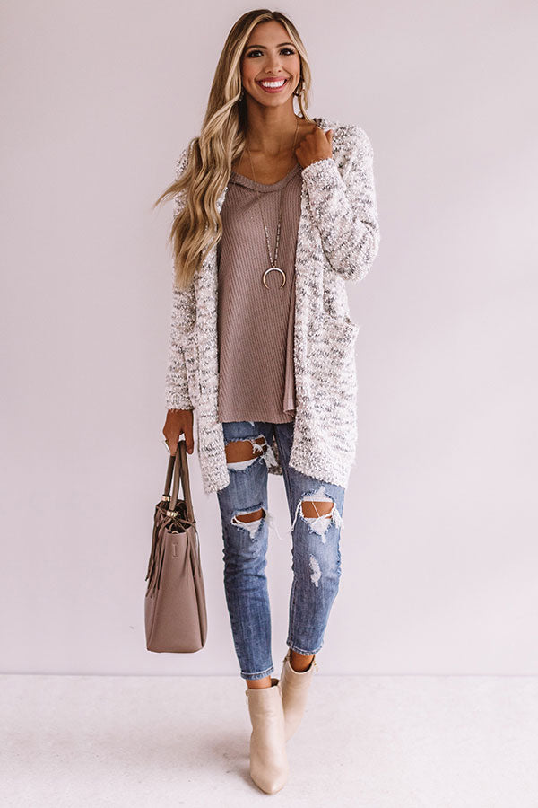 Winter Park Wonderland Knit Cardigan in Birch • Impressions Online Boutique