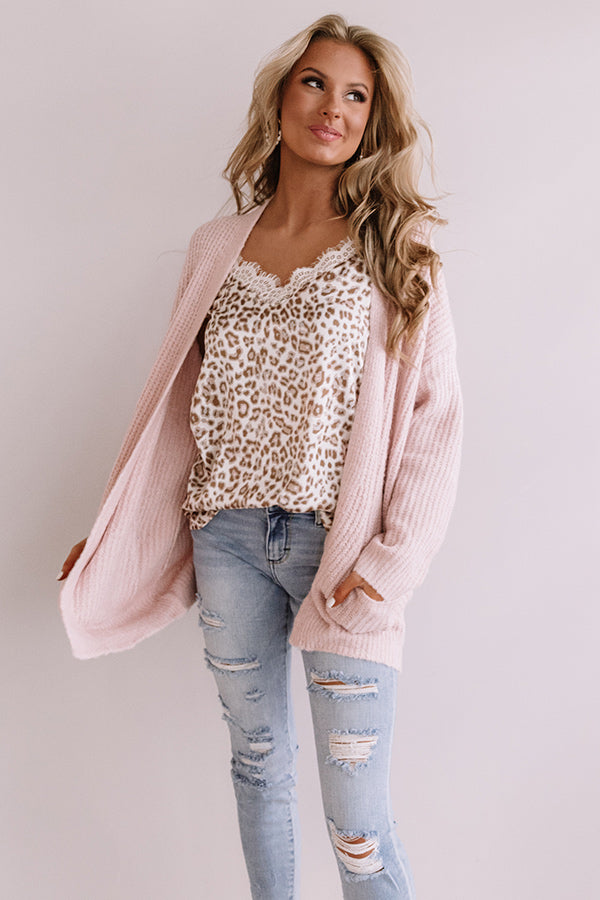 Delightful Dear Knit Cardigan In Pink • Impressions Online Boutique