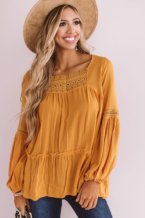 The Best Intentions Shift Top In Golden Honey • Impressions Online Boutique