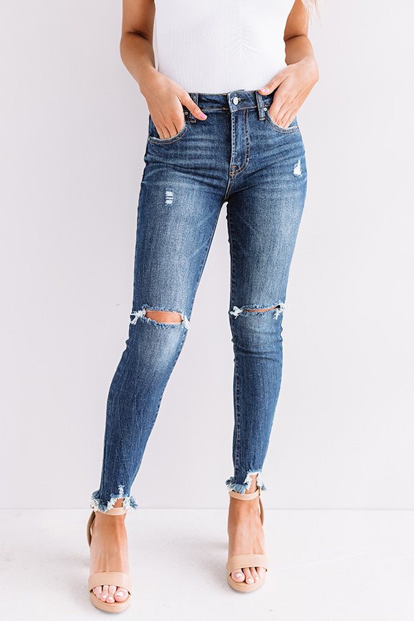 The Betsy Midrise Distressed Skinny