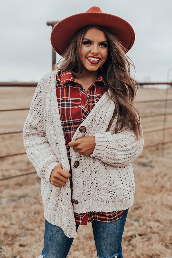 Forevermore Knit Cardigan in Cream • Impressions Online Boutique