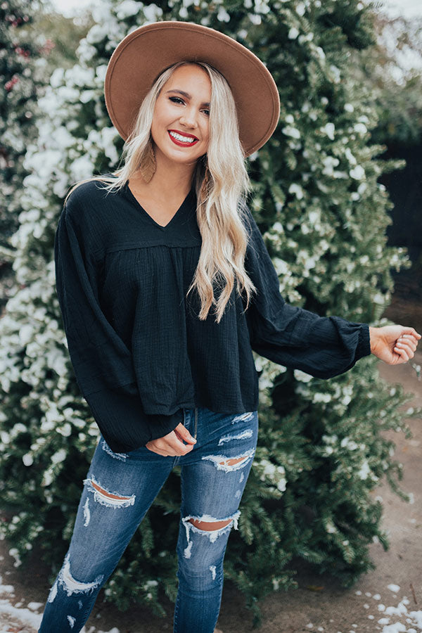 Stay Close Shift Top In Black • Impressions Online Boutique