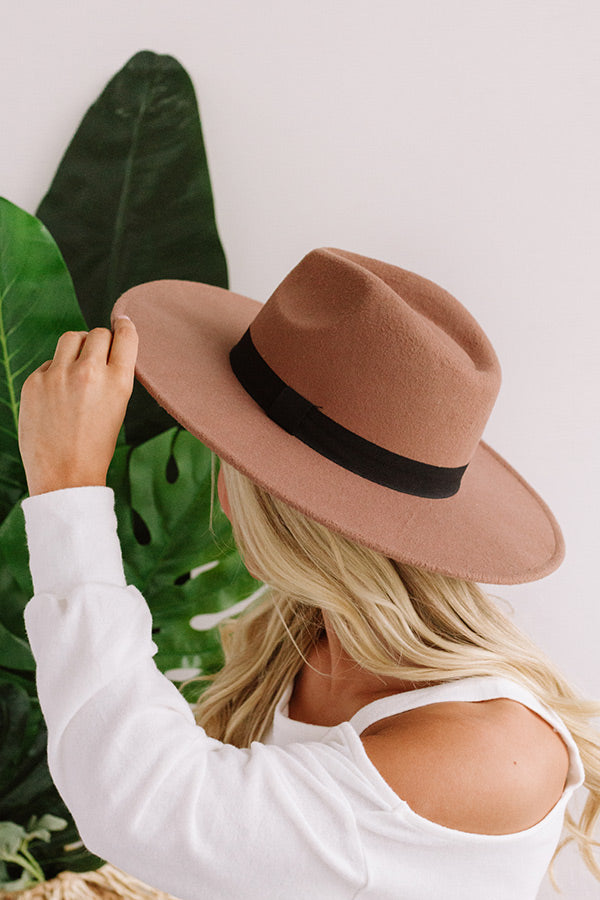 Touch Of Whimsy Hat In Dark Taupe • Impressions Online Boutique