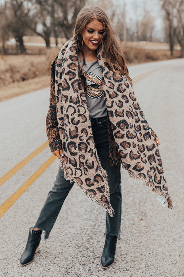 Good Advice Leopard Scarf • Impressions Online Boutique