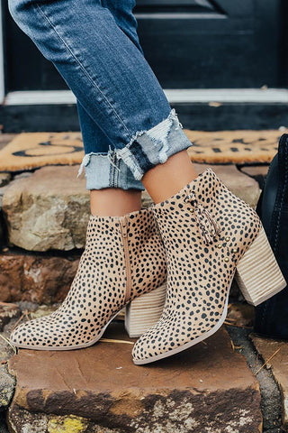 Cheetah booties hot sale