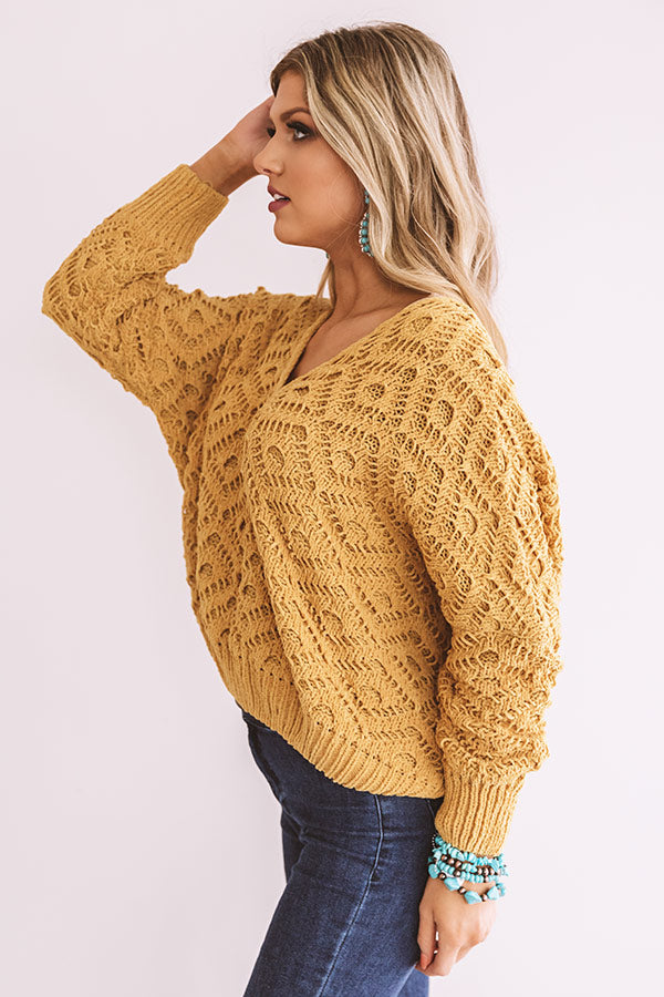 Fantastic In France Knit Sweater in Mustard • Impressions Online Boutique