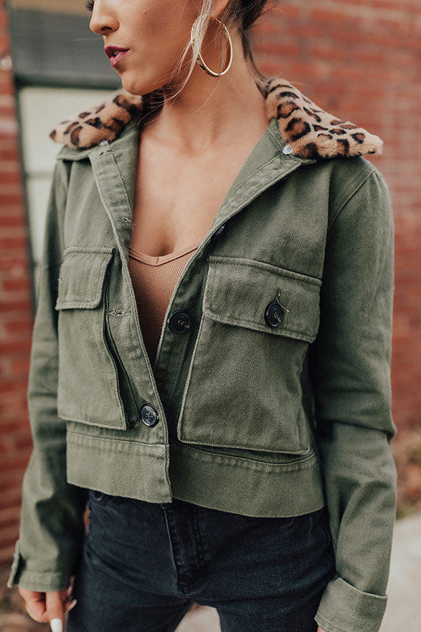 The Real Deal Crop Cargo Jacket • Impressions Online Boutique