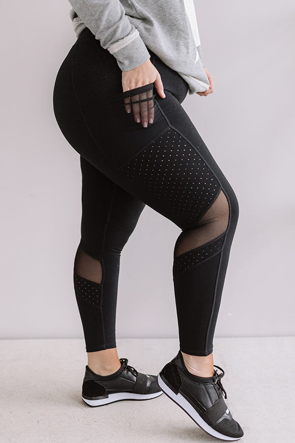 Iced Coffee Run High Waist Active Pocket Legging Curves • Impressions  Online Boutique