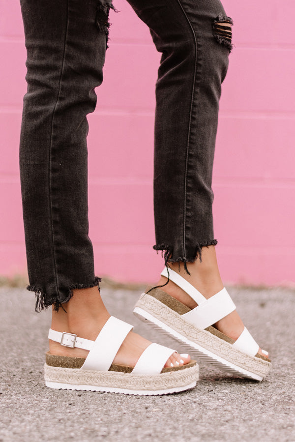 The Laurel Espadrille In White • Impressions Online Boutique