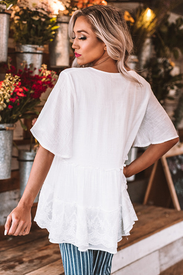 Catalina Cutie Shift Top in White • Impressions Online Boutique