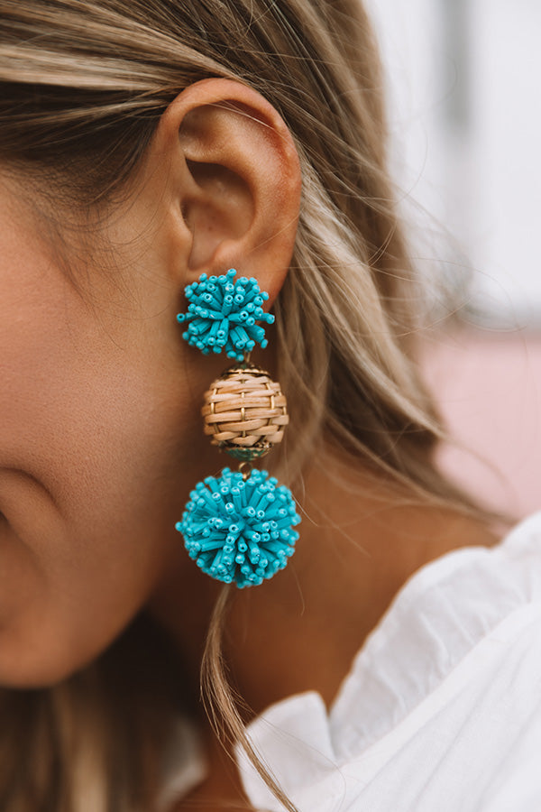 Golden Coast Earrings In Turquoise • Impressions Online Boutique