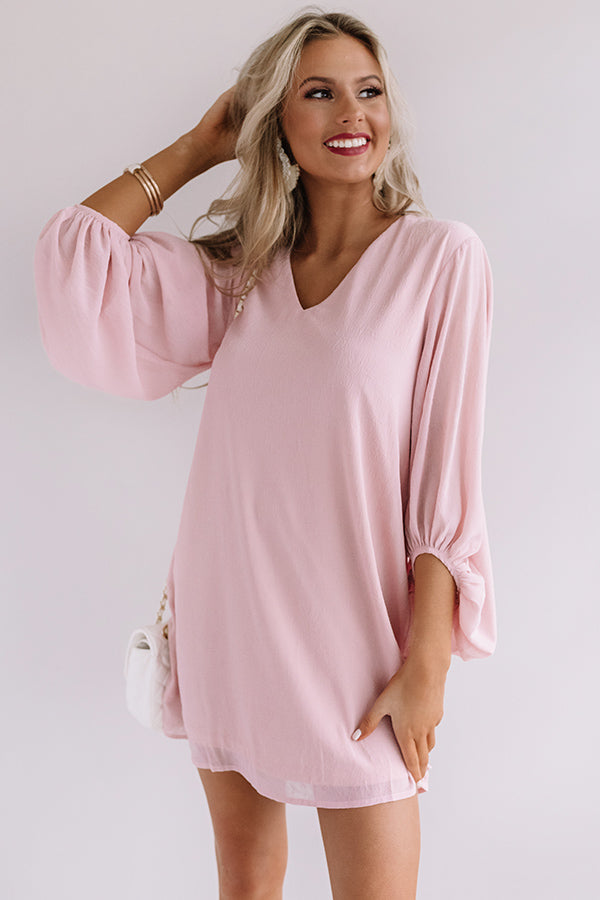 Date Night Out Shift Dress In Blush • Impressions Online Boutique