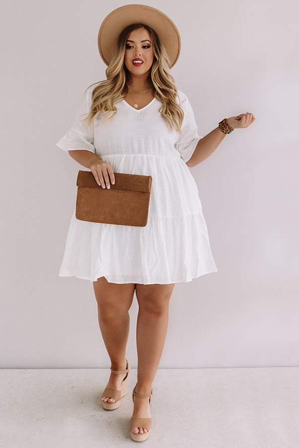 white brunch dress