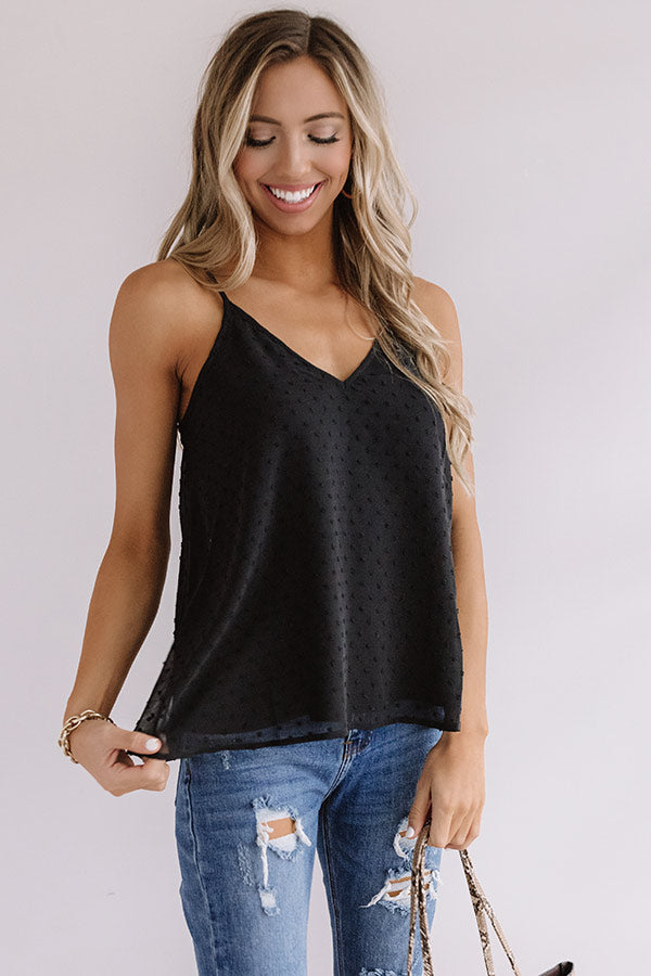 Caribbean Coast Shift Tank In Black • Impressions Online Boutique