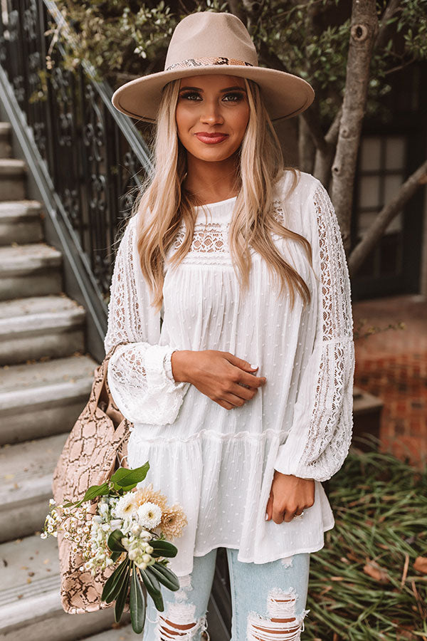 French Fling Lace Tunic Top • Impressions Online Boutique