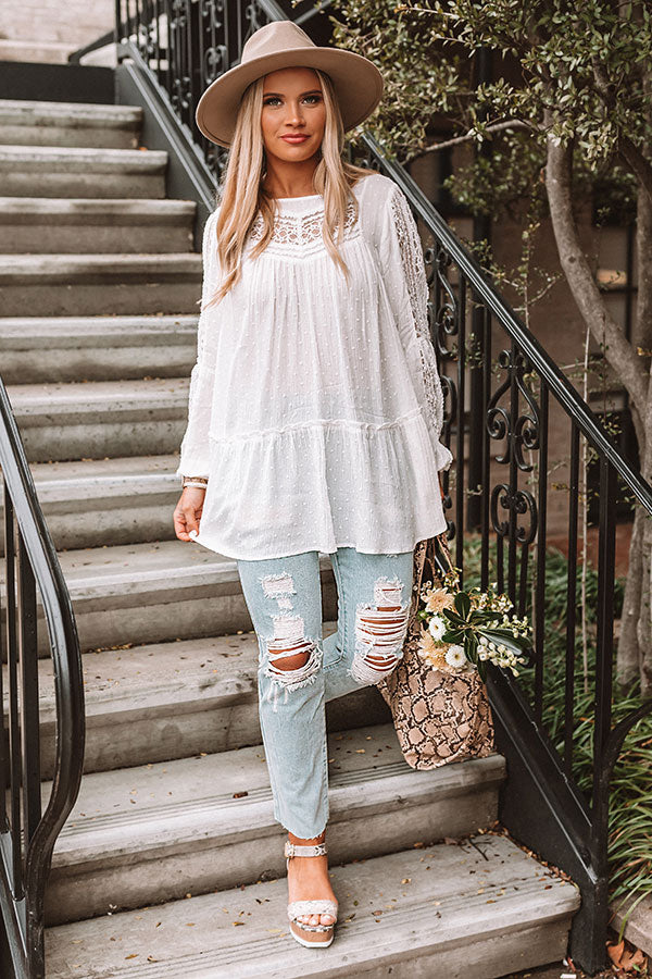 French Fling Lace Tunic Top • Impressions Online Boutique