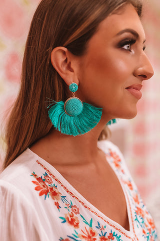 TRENDY TORQUOISE DROP EARRINGS | Uptown American