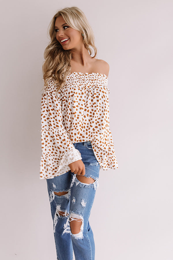 Southern Sunset Off Shoulder Top • Impressions Online Boutique