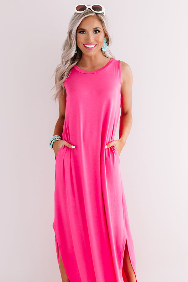 Pretty Prophecy Maxi In Hot Pink • Impressions Online Boutique
