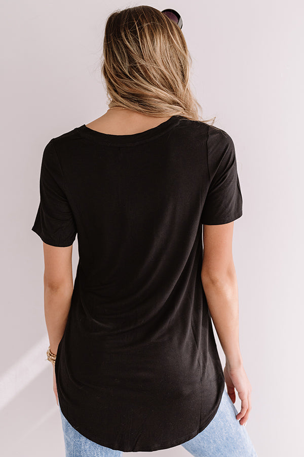 Coastal Chic Shift Tee In Black • Impressions Online Boutique