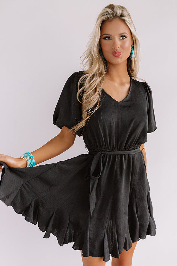 Tuscan Twirls Dress In Black • Impressions Online Boutique