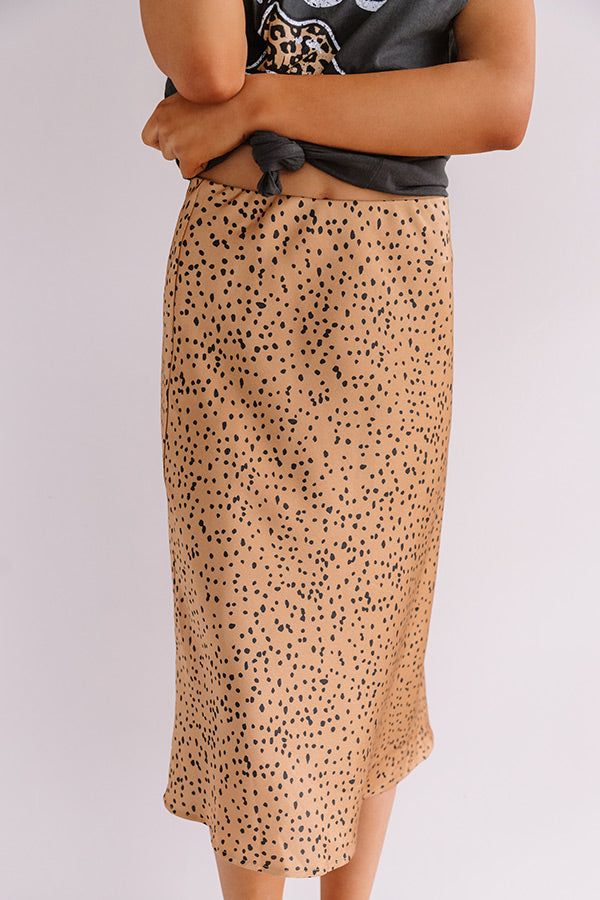 Flirty Fling Cheetah Midi Skirt In • Impressions Online