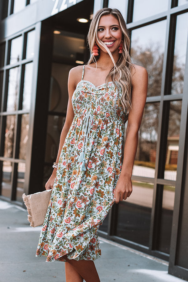 Venetian Glow Floral Midi • Impressions Online Boutique