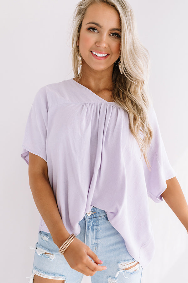 Chic Ashore Shift Top In Lavender • Impressions Online Boutique