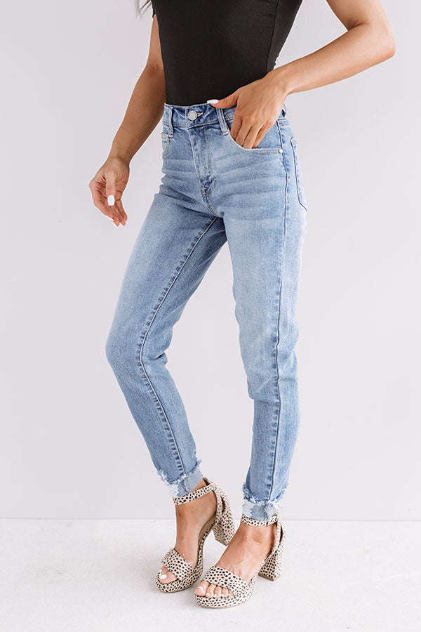 The Shea Midrise Ankle Skinny in Light Wash • Impressions Online Boutique